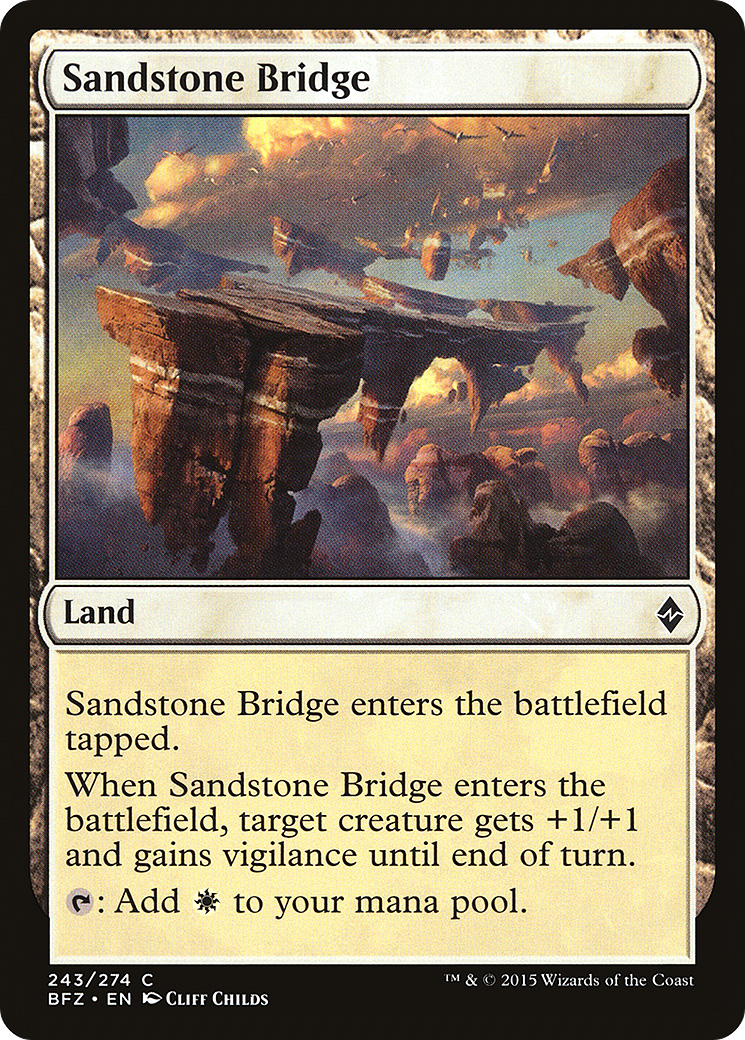 Sandstone Bridge (BFZ-243) [Battle for Zendikar] Foil