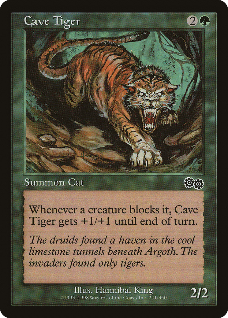 Cave Tiger (USG-241) [Urza's Saga]