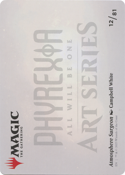 Atmosphere Surgeon // Atmosphere Surgeon (AONE-012) (Borderless) [Phyrexia: All Will Be One Art Series] Foil