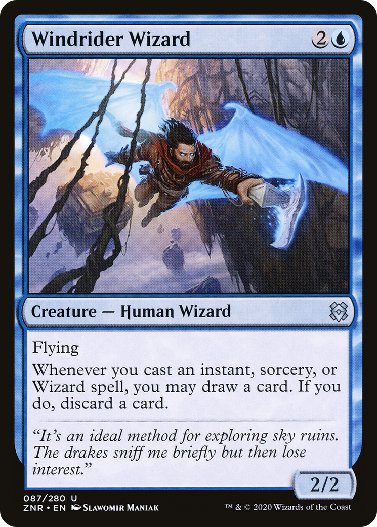 Windrider Wizard (ZNR-087) [Zendikar Rising]