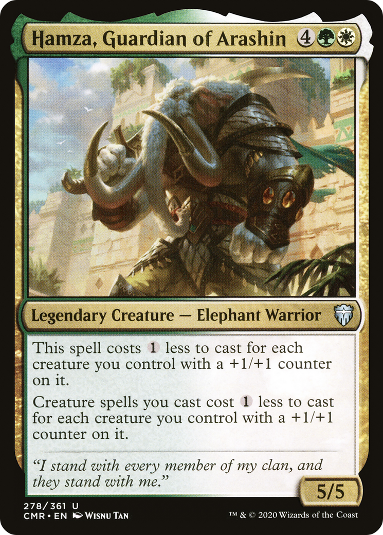 Hamza, Guardian of Arashin (CMR-278) [Commander Legends]