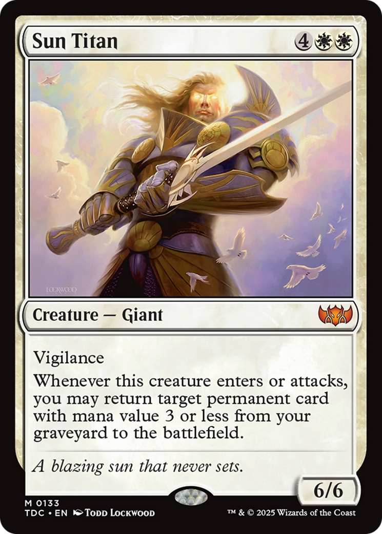 Sun Titan (TDC-133) [Commander: Tarkir: Dragonstorm]