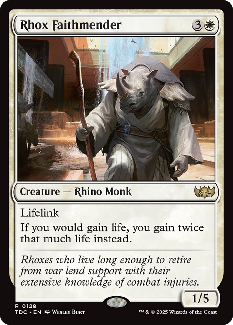 Rhox Faithmender (TDC-128) [Commander: Tarkir: Dragonstorm]