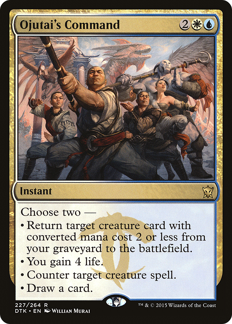 Ojutai's Command (DTK-227) [Dragons of Tarkir] Foil