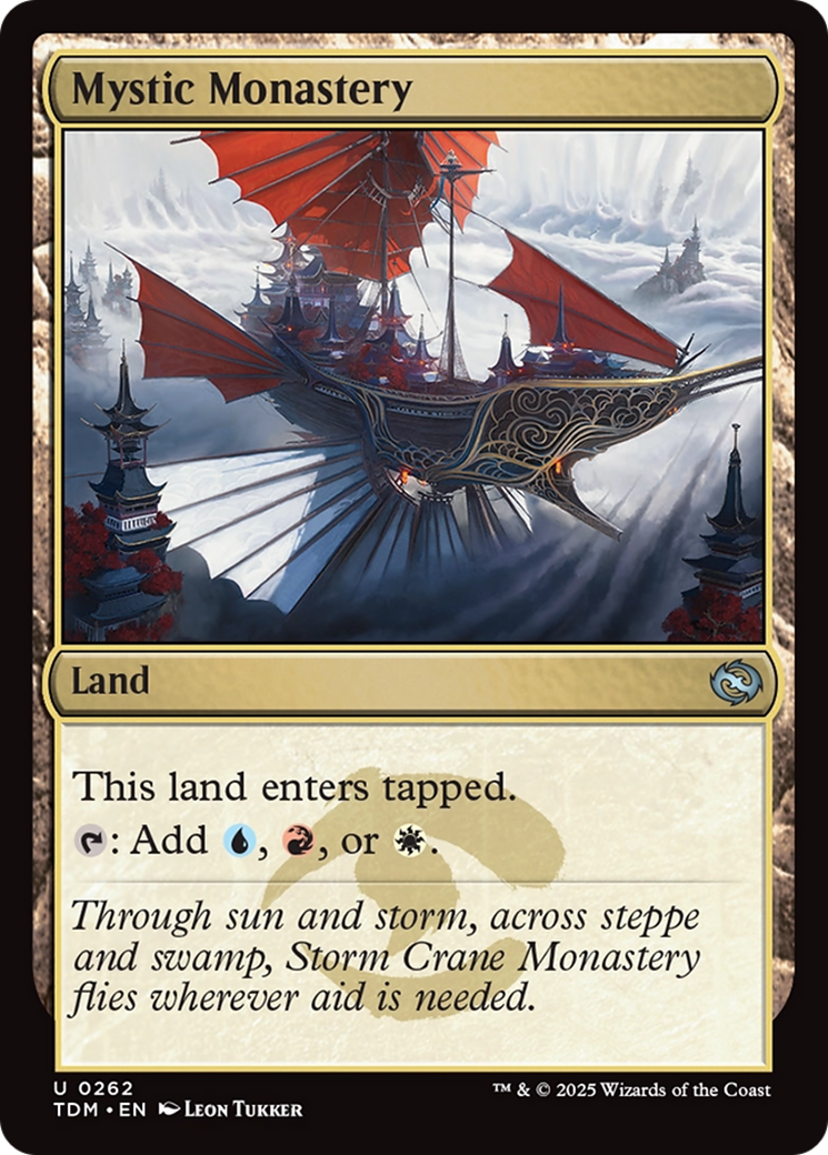 Mystic Monastery (TDM-262) [Tarkir: Dragonstorm] Foil
