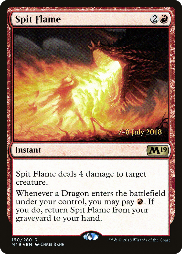 Spit Flame (PRE-160S) [Core Set 2019 Promos] Foil