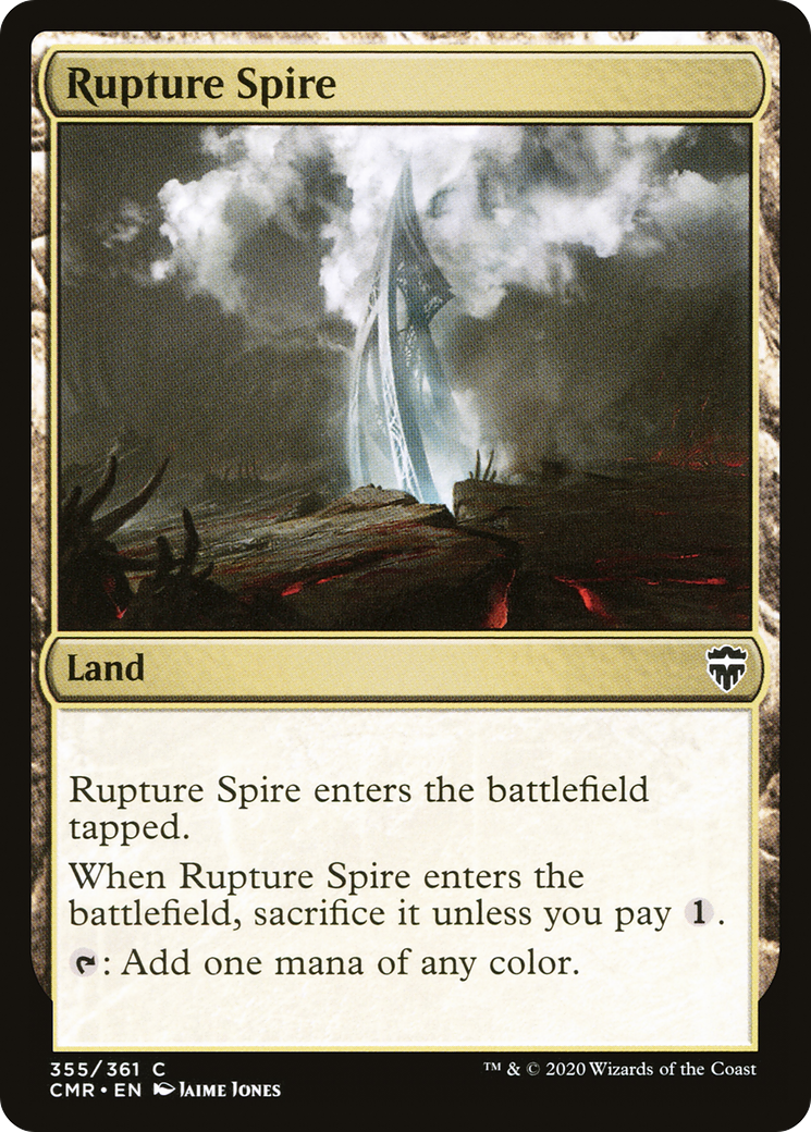 Rupture Spire (CMR-355) [Commander Legends] Foil