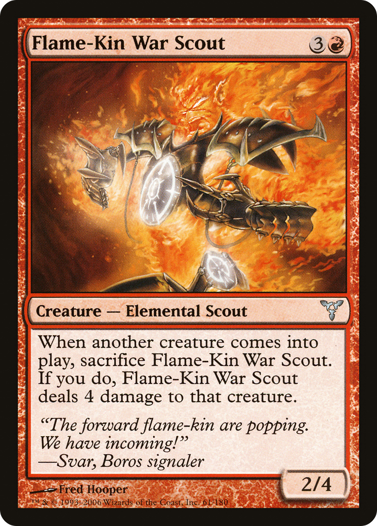 Flame-Kin War Scout (DIS-061) [Dissension] Foil