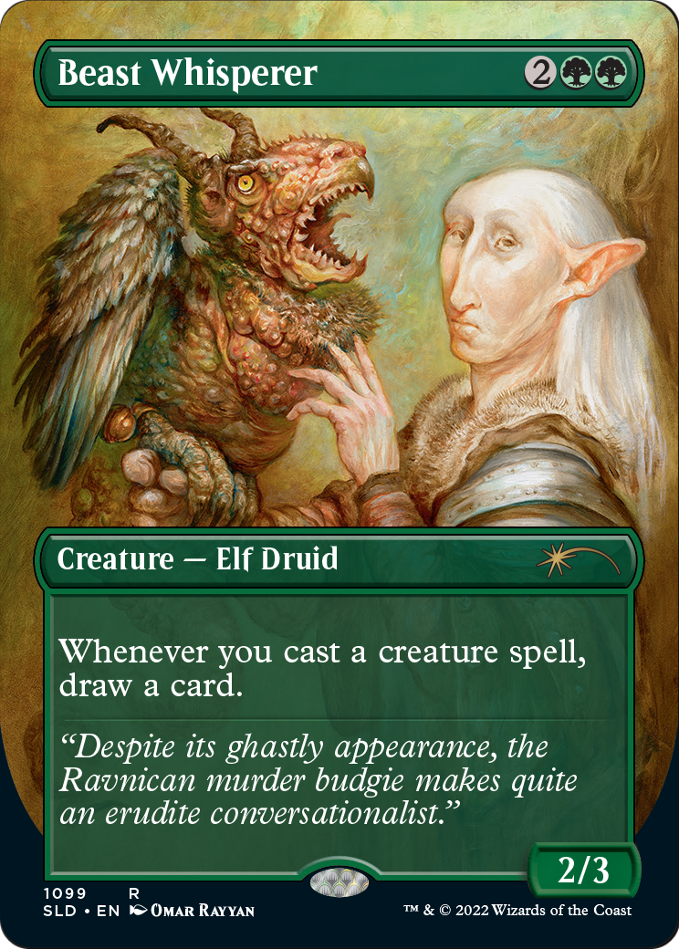 Beast Whisperer (Borderless) (SLD-1099) [Secret Lair Drop]