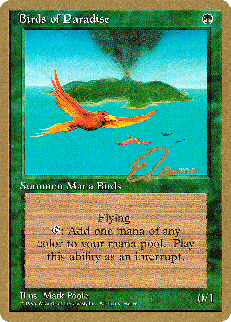 Birds of Paradise - 1996 Eric Tam (4ED) [Pro Tour Collector Set]
