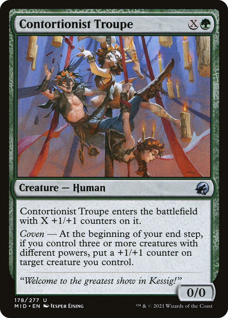 Contortionist Troupe (MID-178) [Innistrad: Midnight Hunt]