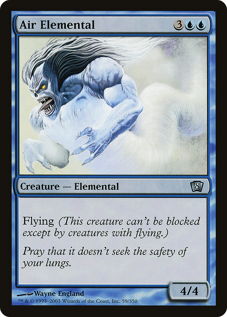 Air Elemental (8ED-059) [8th Edition] Foil