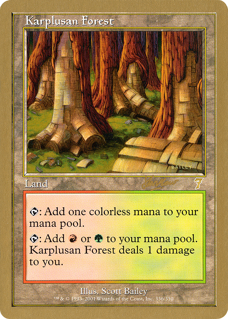 Karplusan Forest - 2002 Sim Han How (7ED) [World Championship Decks 2002]