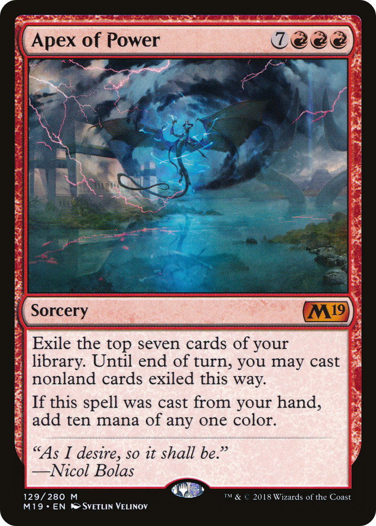 Apex of Power (M19-129) [Core Set 2019]