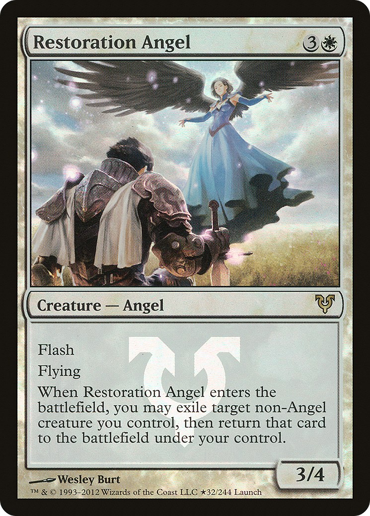 Restoration Angel (LARP-032) [Avacyn Restored Promos] Foil