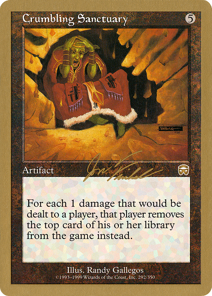Crumbling Sanctuary - 2000 Jon Finkel (MMQ) [World Championship Decks 2000]