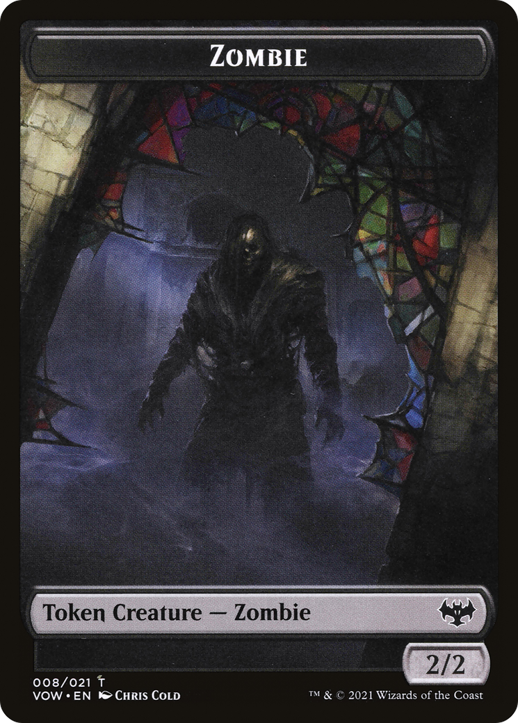 Zombie (TVOW-008) [Innistrad: Crimson Vow Tokens] Foil