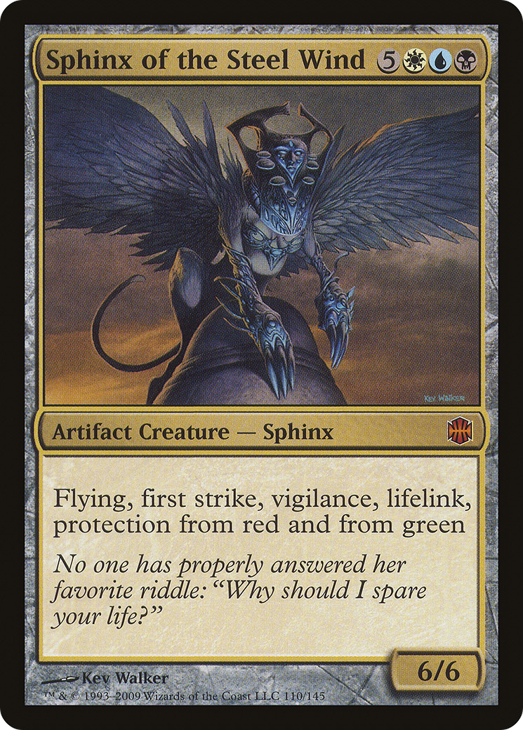 Sphinx of the Steel Wind (ARB-110) [Alara Reborn] Foil