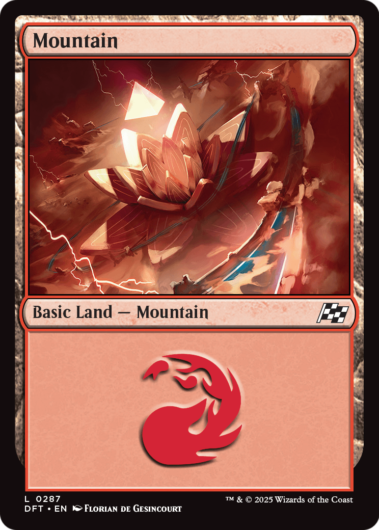 Mountain (DFT-287) [Aetherdrift] Foil