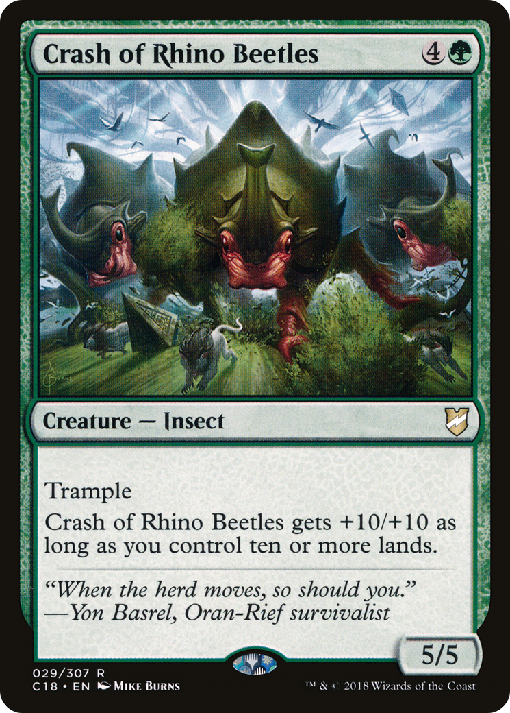 Crash of Rhino Beetles (C18-029) [Commander 2018]