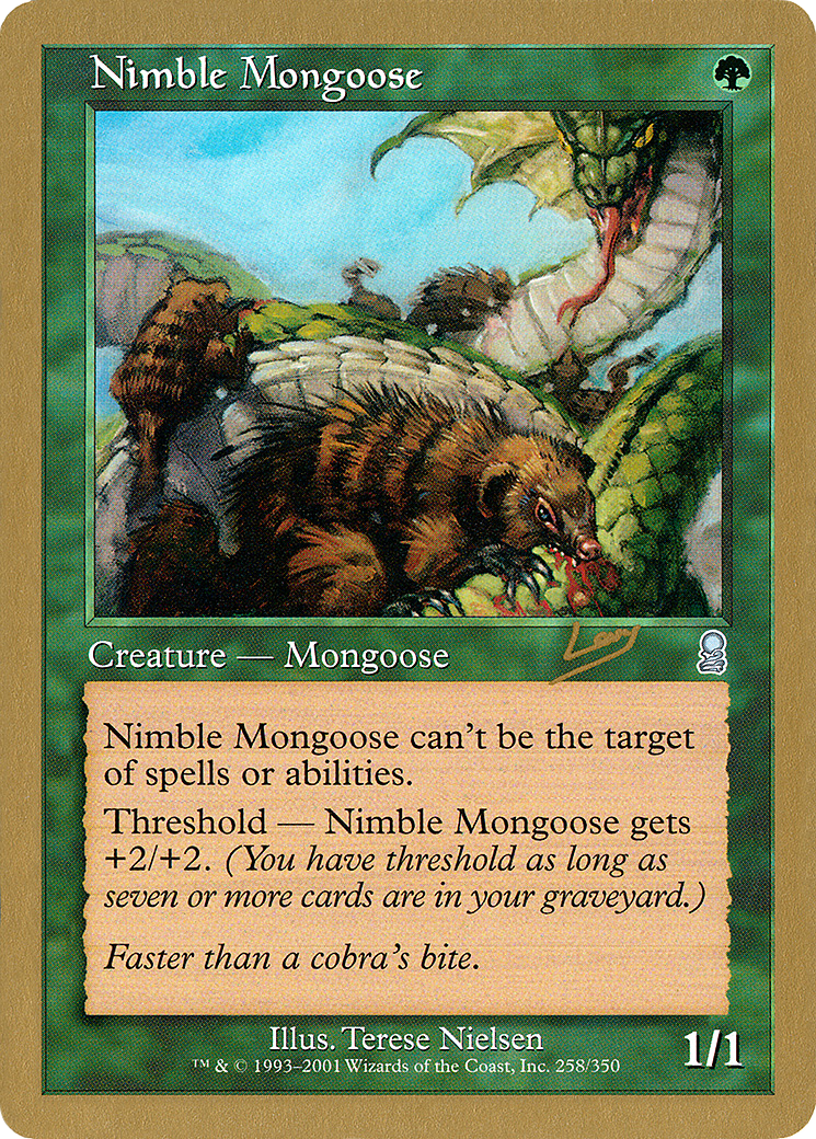 Nimble Mongoose - 2002 Raphael Levy (ODY) [World Championship Decks 2002]