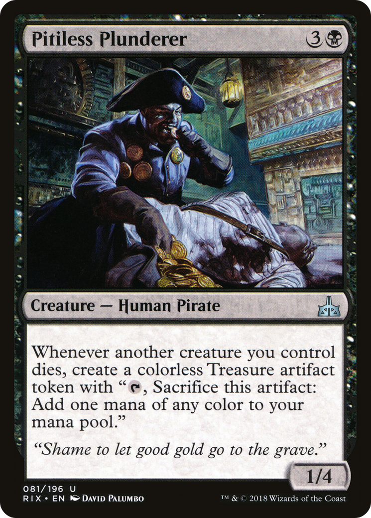 Pitiless Plunderer (RIX-081) [Rivals of Ixalan] Foil