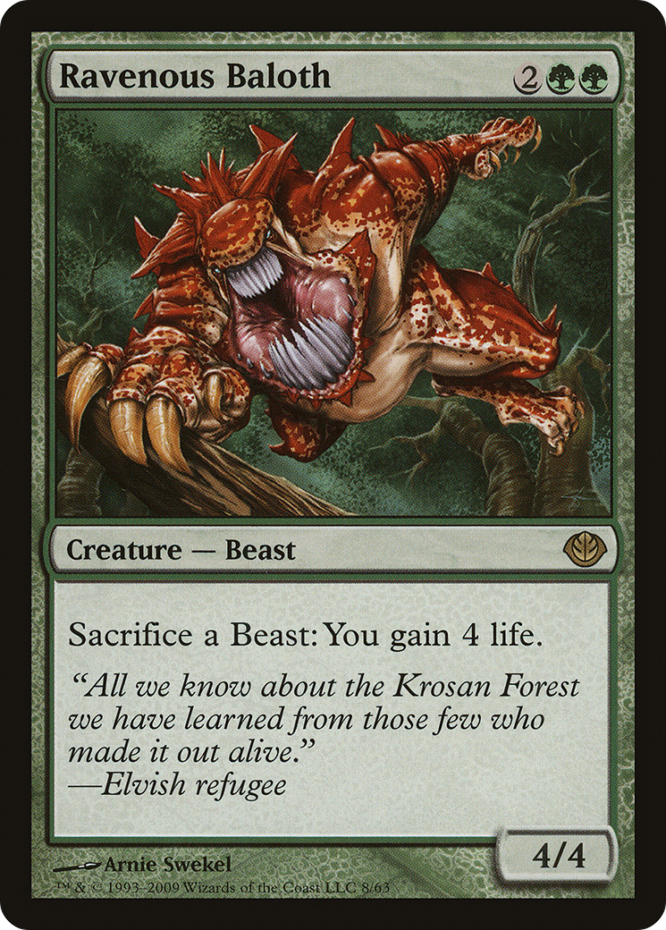Ravenous Baloth (DDD-008) [Duel Decks: Garruk vs. Liliana]