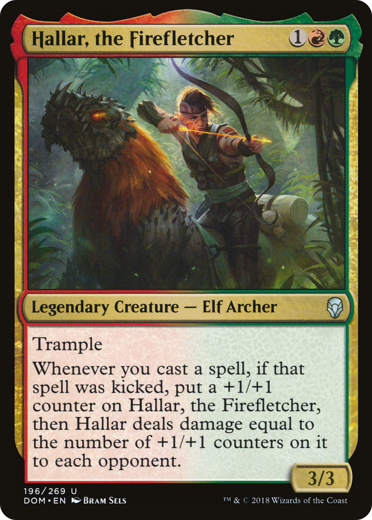 Hallar, the Firefletcher (DOM-196) [Dominaria] Foil