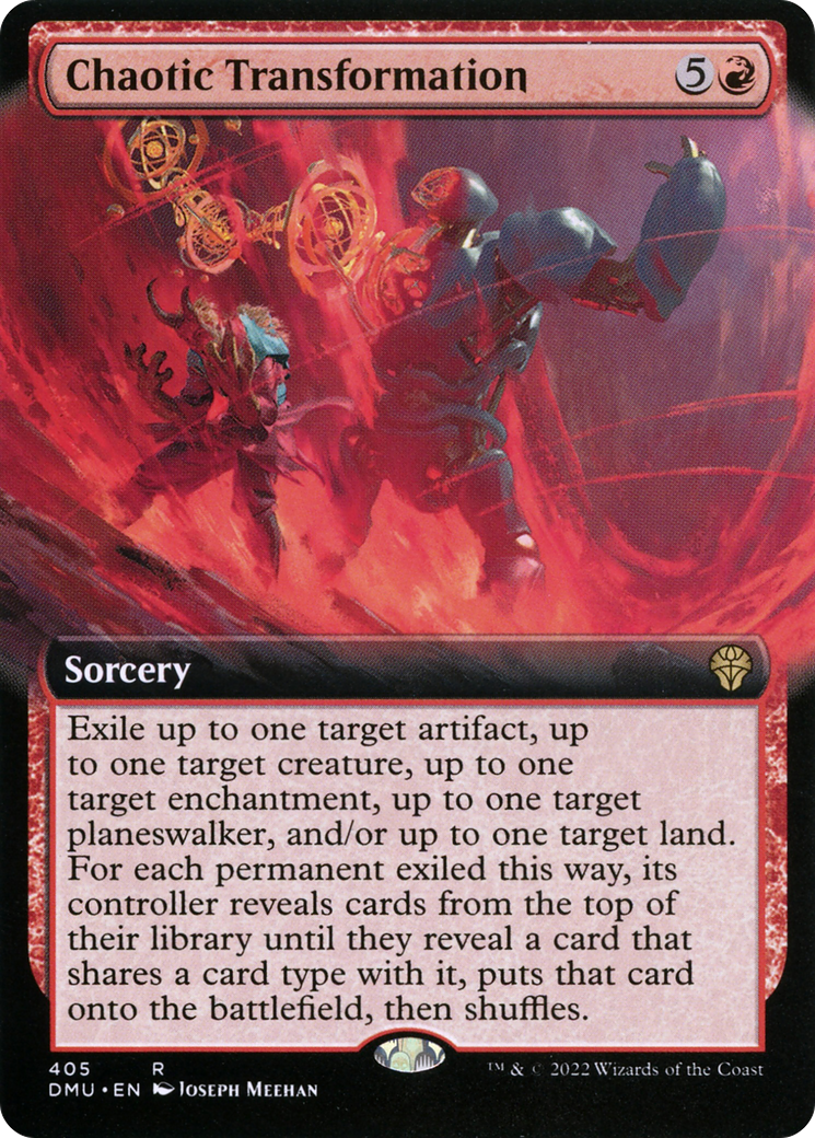 Chaotic Transformation (Extended Art) (DMU-405) [Dominaria United] Foil