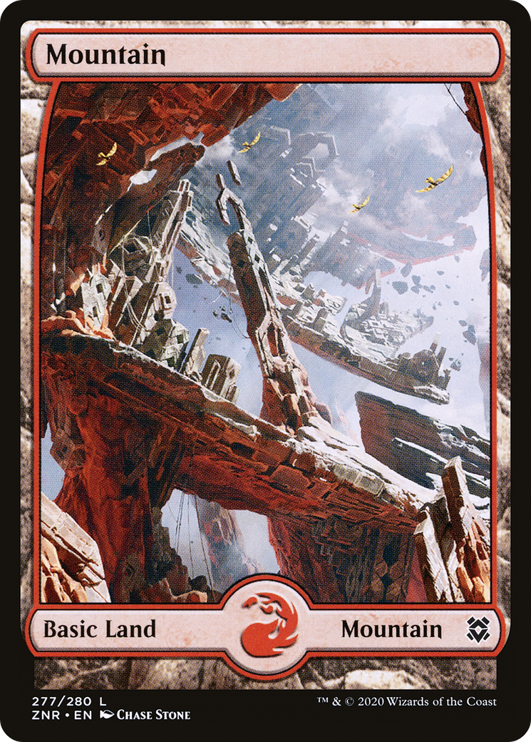 Mountain (277) - Full Art (ZNR-277) [Zendikar Rising] Foil