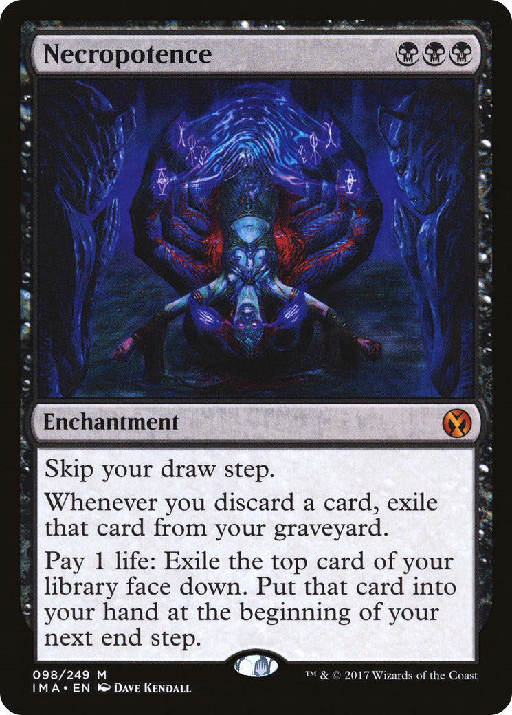 Necropotence (IMA-098) [Iconic Masters] Foil