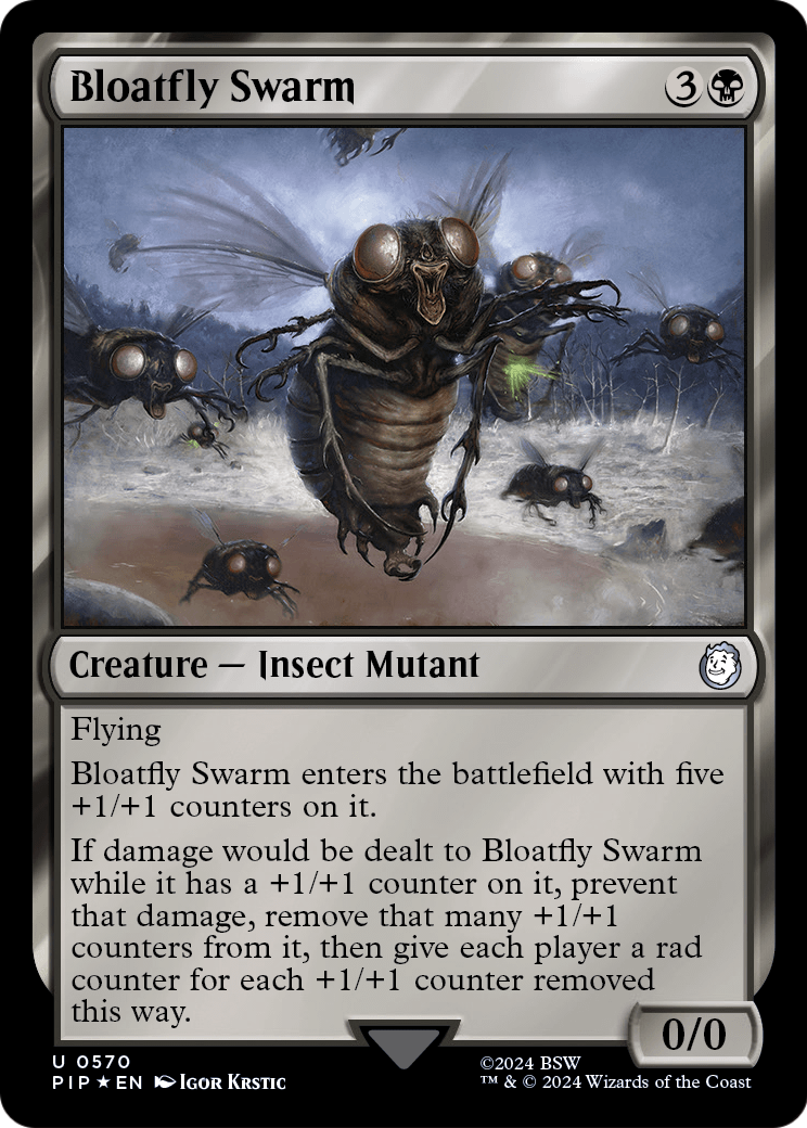 Bloatfly Swarm (Surge Foil) (PIP-570) [Fallout] Foil