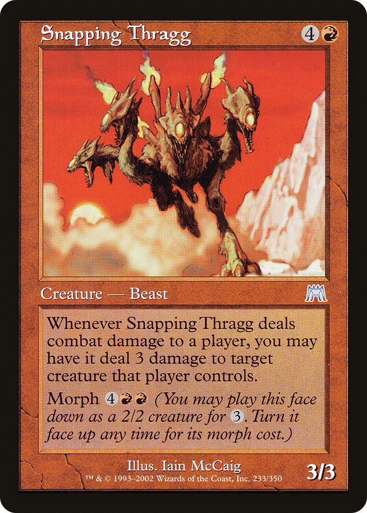 Snapping Thragg (ONS-233) [Onslaught] Foil