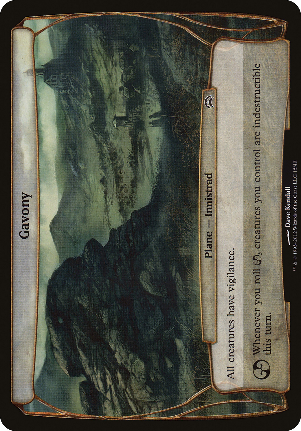 Gavony (Planechase 2012) (OVER-015) [Planechase 2012 Planes]