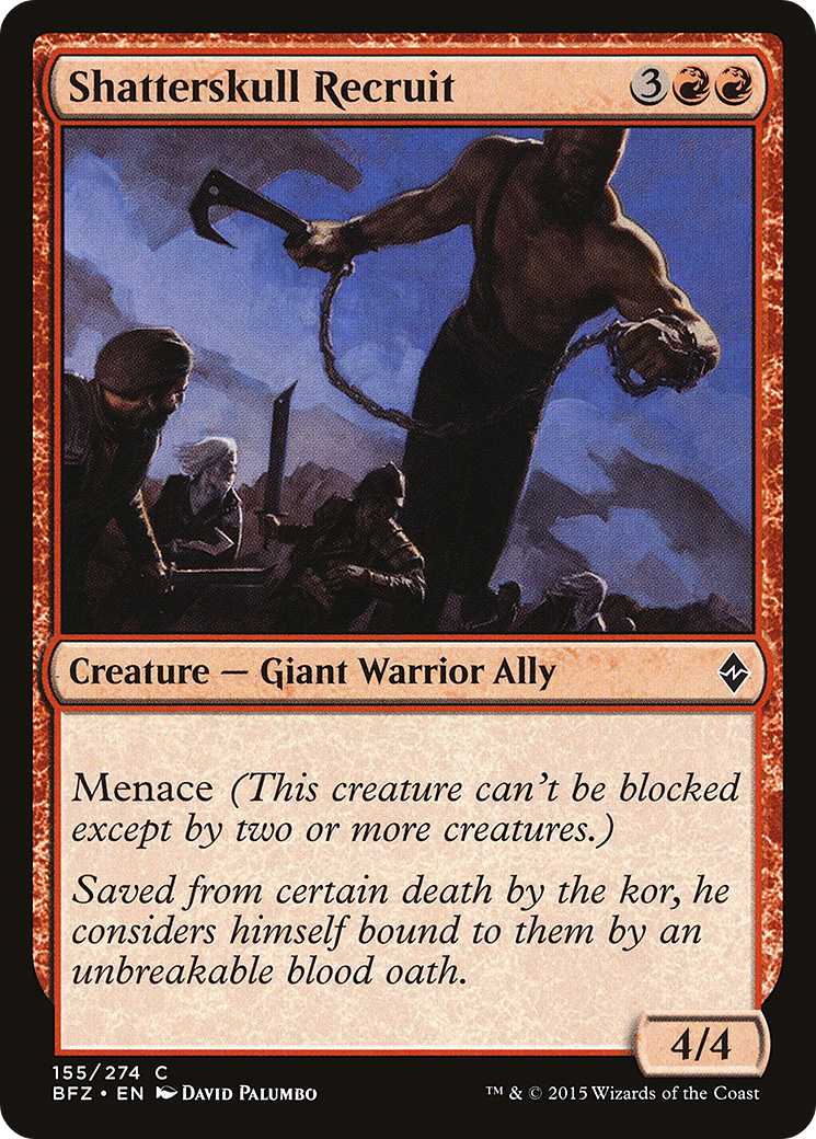 Shatterskull Recruit (BFZ-155) [Battle for Zendikar]