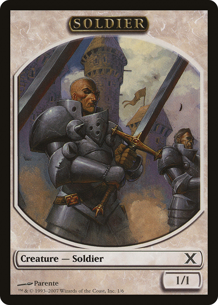 Soldier Token (10E-001) [Tenth Edition Tokens]
