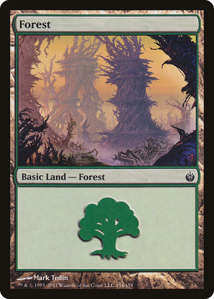 Forest (MBS-154) [Mirrodin Besieged] Foil