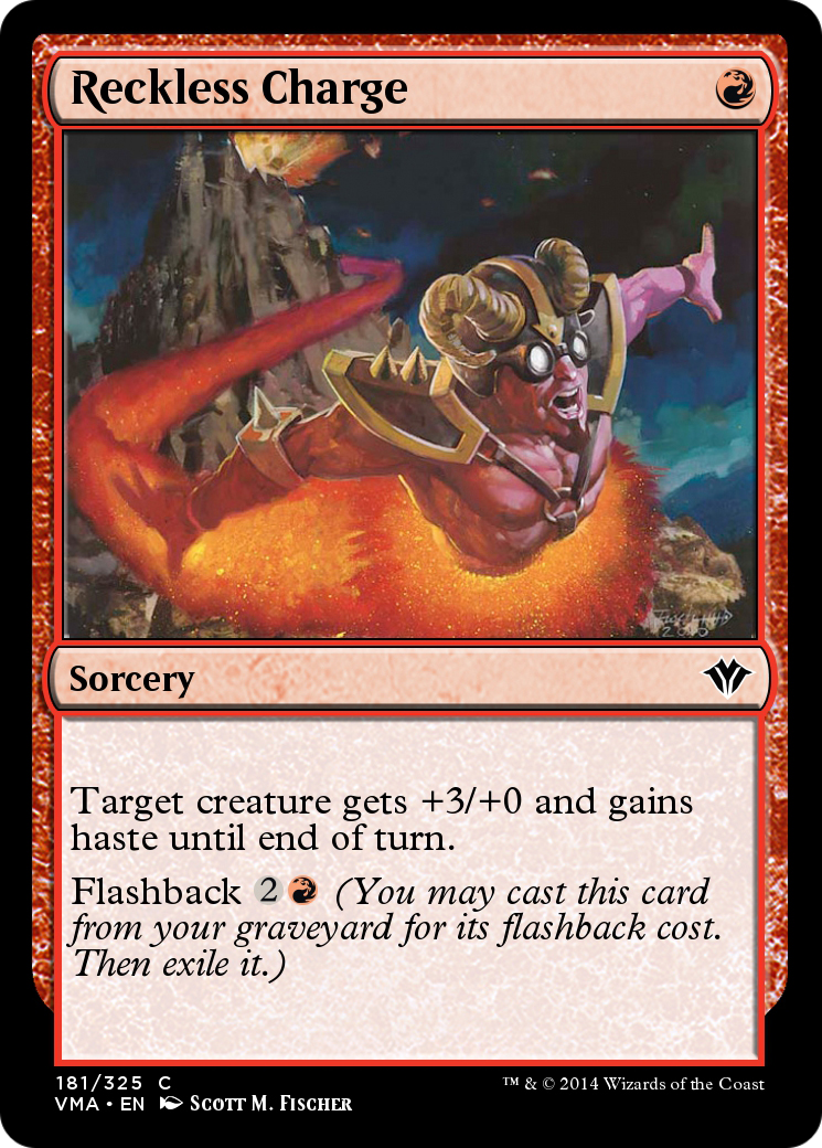 Reckless Charge (VMA-181) [Vintage Masters] Foil