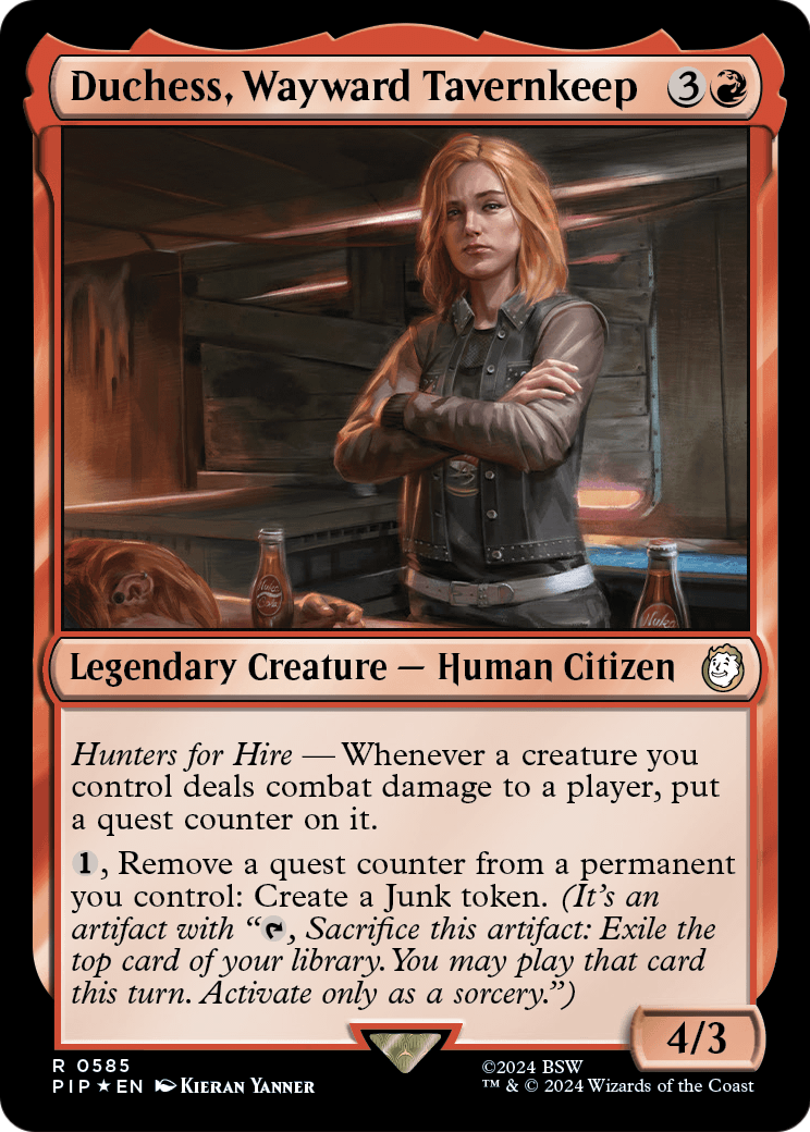 Duchess, Wayward Tavernkeep (Surge Foil) (PIP-585) [Fallout] Foil