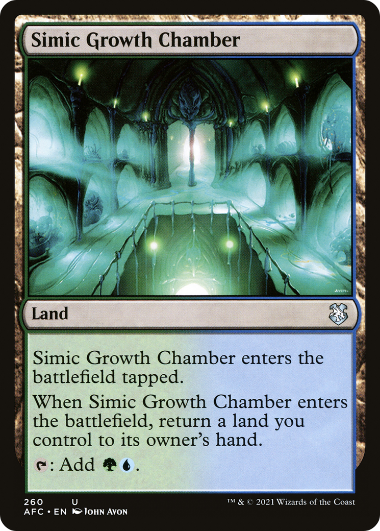 Simic Growth Chamber (AFC-260) [Forgotten Realms Commander]