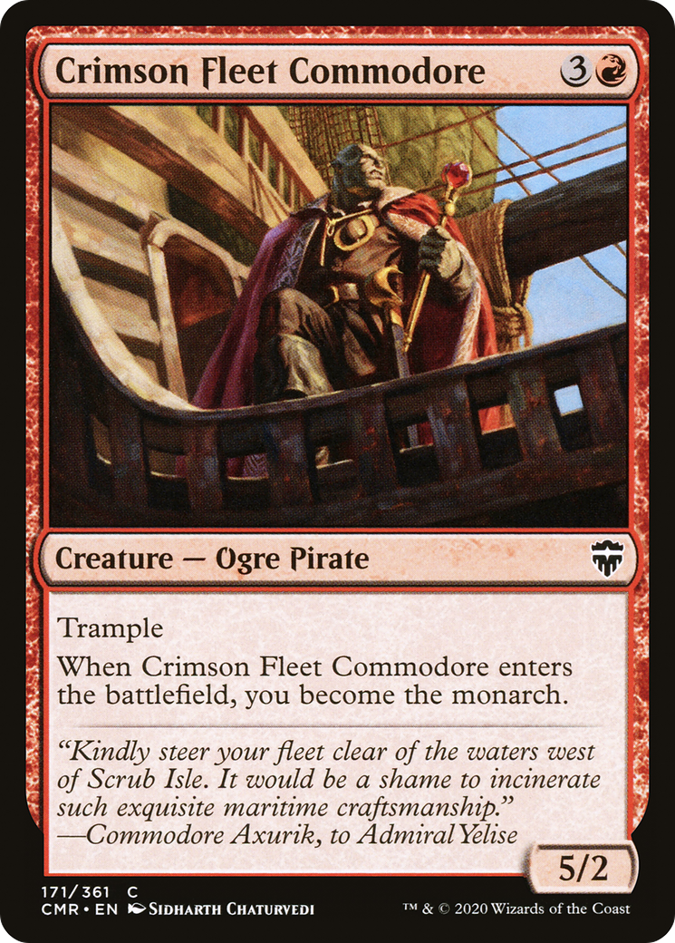 Crimson Fleet Commodore (CMR-171) [Commander Legends] Foil