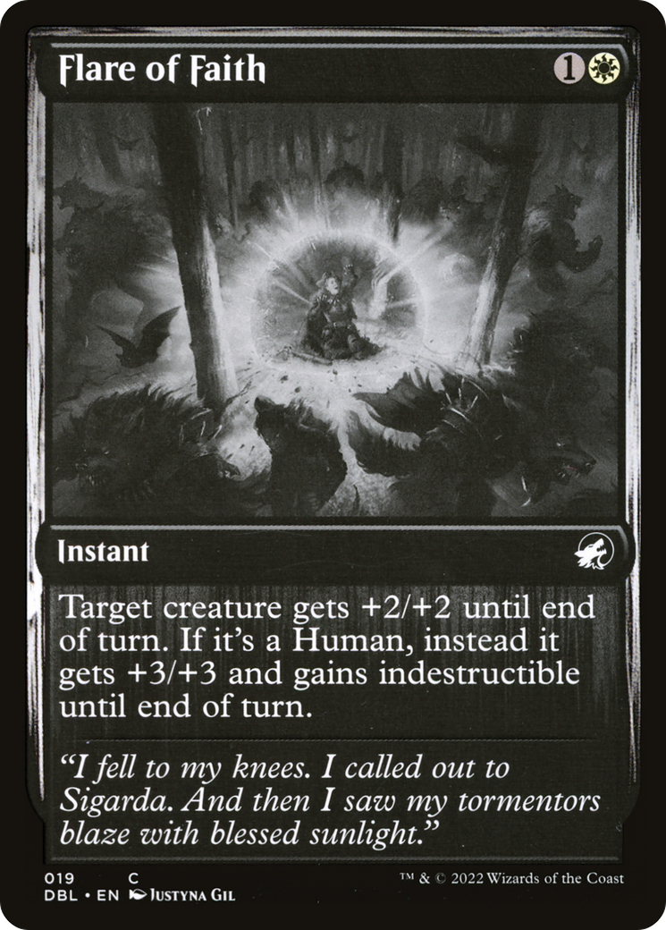 Flare of Faith (DBL-019) [Innistrad: Double Feature]