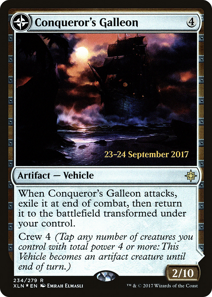 Conqueror's Galleon (PRE-234S) [Ixalan Promos] Foil