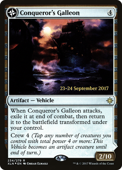 Conqueror's Galleon (PRE-234S) [Ixalan Promos] Foil