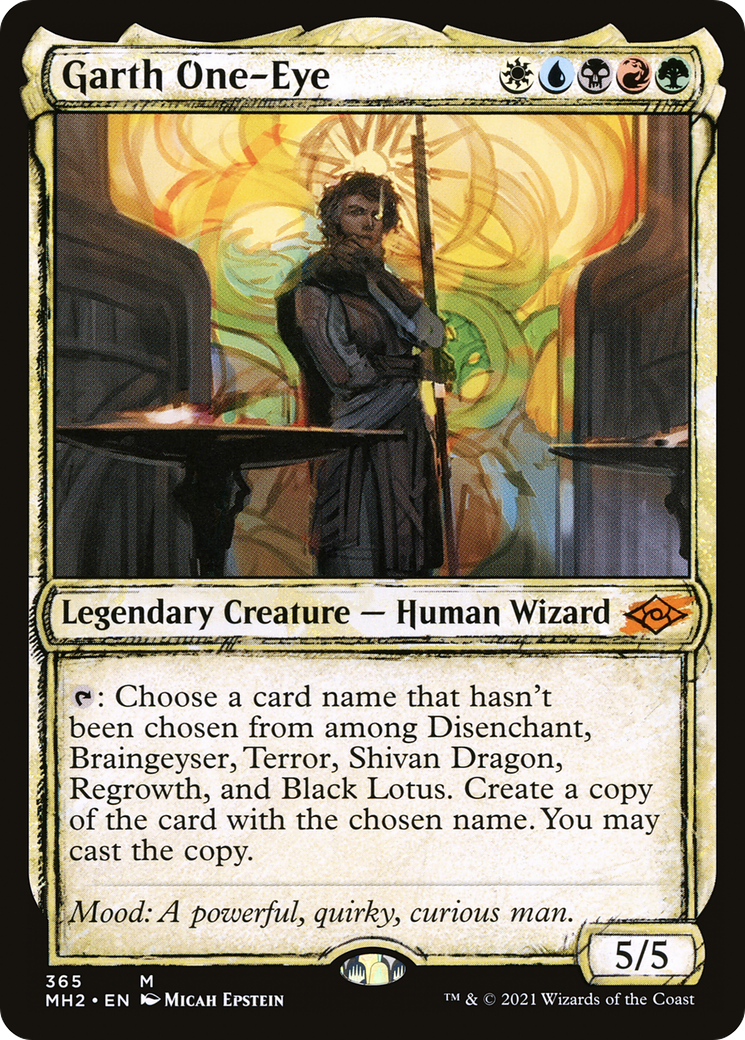 Garth One-Eye (MH2-365) (Showcase) [Modern Horizons 2] Foil