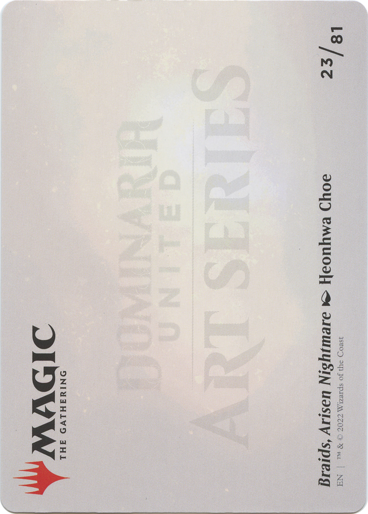 Braids, Arisen Nightmare // Braids, Arisen Nightmare (ADMU-023) (Borderless) [Dominaria United Art Series] Foil