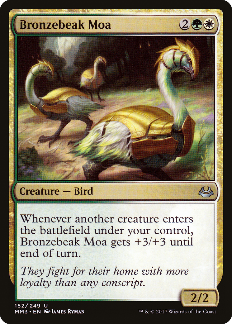 Bronzebeak Moa (MM3-152) [Modern Masters 2017] Foil