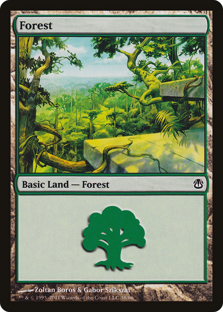 Forest (DDH-038) [Duel Decks: Ajani vs. Nicol Bolas]