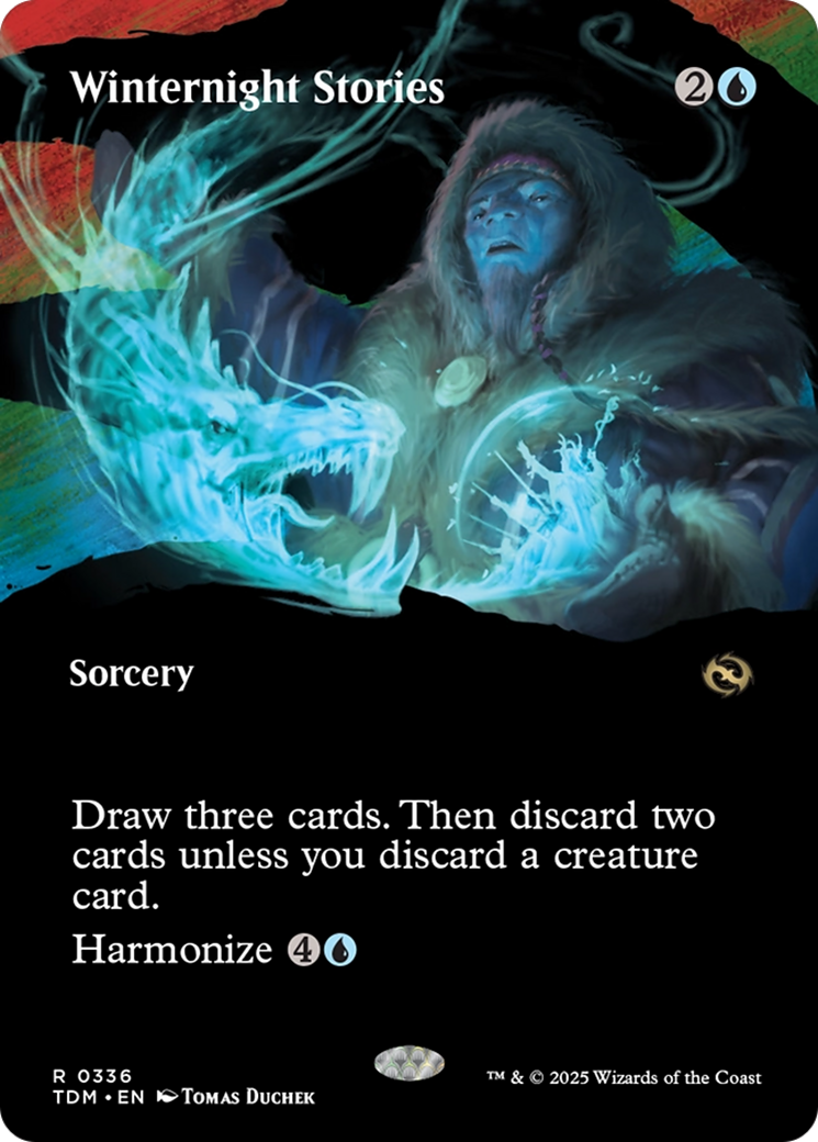 Winternight Stories (Borderless) (TDM-336) (Showcase) [Tarkir: Dragonstorm] Foil