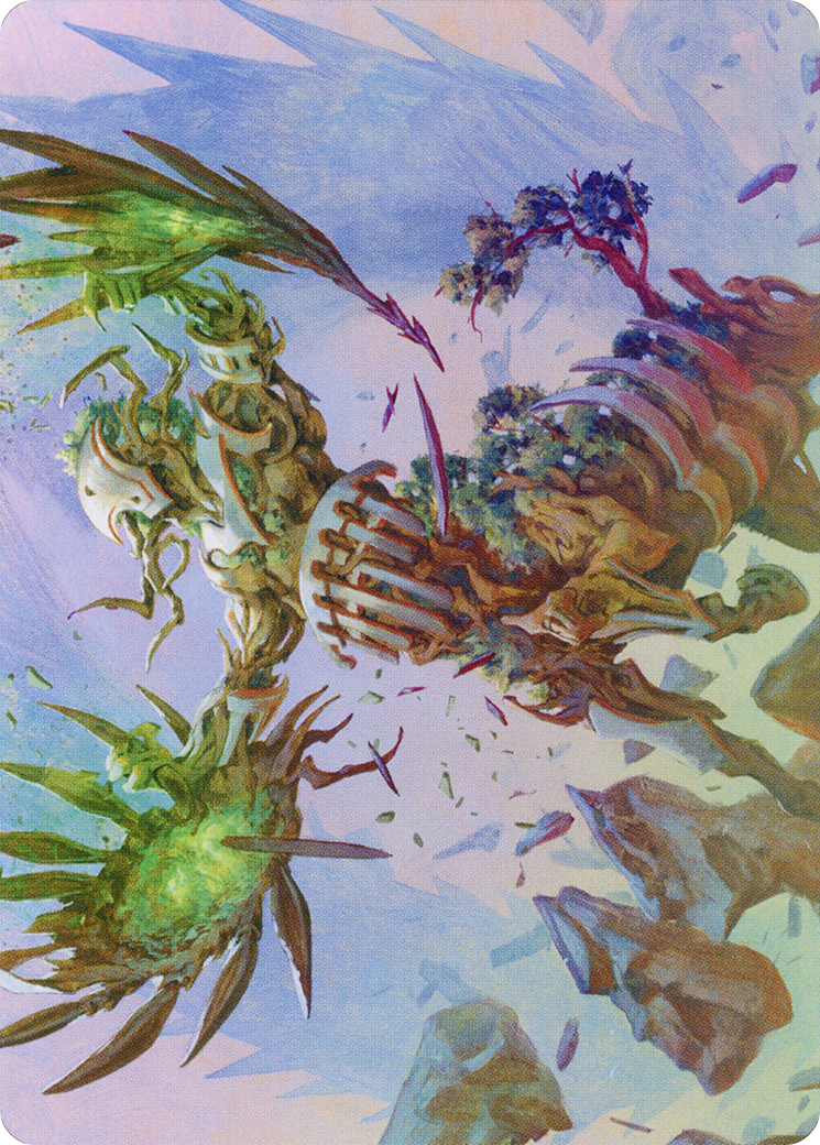 Botanical Brawler // Botanical Brawler (AMOM-043) (Borderless) [March of the Machine Art Series] Foil